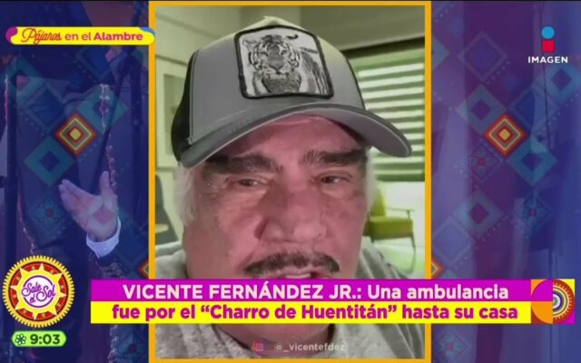 Vicente Fernández  hospitalizado de emergencia.